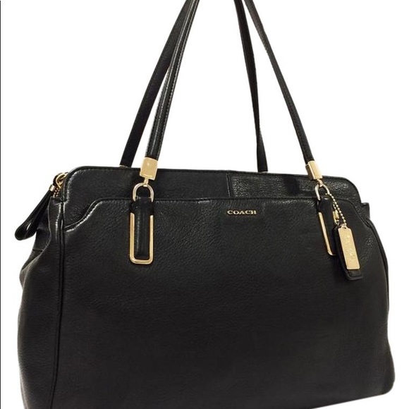 Black Coach Handbag - Picture 4 of 6